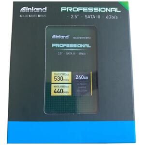 New Inland Professional 240 GB Internal 2.5 Inch 7 mm 6 Gb/s SSD